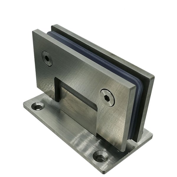 90° Stainless steel 6-12mm toughened glass Polished, Satin 90 degree single side shower hinge for glass door SWL.1483