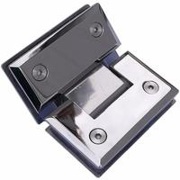 135° Stainless Steel Polished, Satin, 6-12mm Toughened Glass Square Bathroom Glass Clamp SWL.1491
