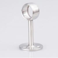 22/25/32mm  Stainless Steel Corrosion-Resistant Solid  Round Clothing Pipe Bracket SWL.3354