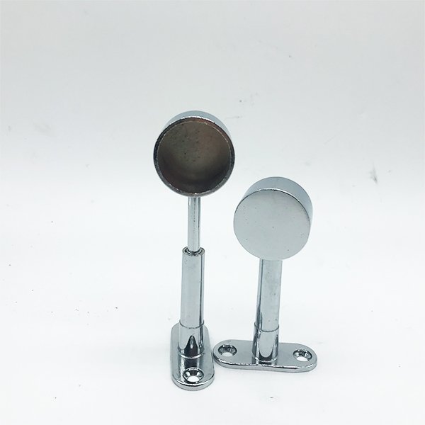 25mm Zinc Alloy Corrosion-Resistant Chrome Plated Adjustable Round Clothing Pipe Bracket SWL.3410