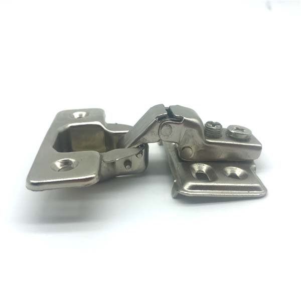 105° Cold-Rolled Steel Corrosion-Resistant Fixed Plate Nickel Plated Cabinet Glass Door Hinge SWL.3557